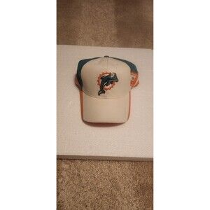 Miami Dolphins NFL Baseball Cap Hook & Loop Strap Adjustable New